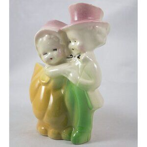Vintage Shawnee Pottery Dancing Couple Figural Planter 5" Tall Mid-Century